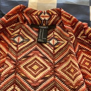 Multi colored light cardigan. 3/4 sleeve